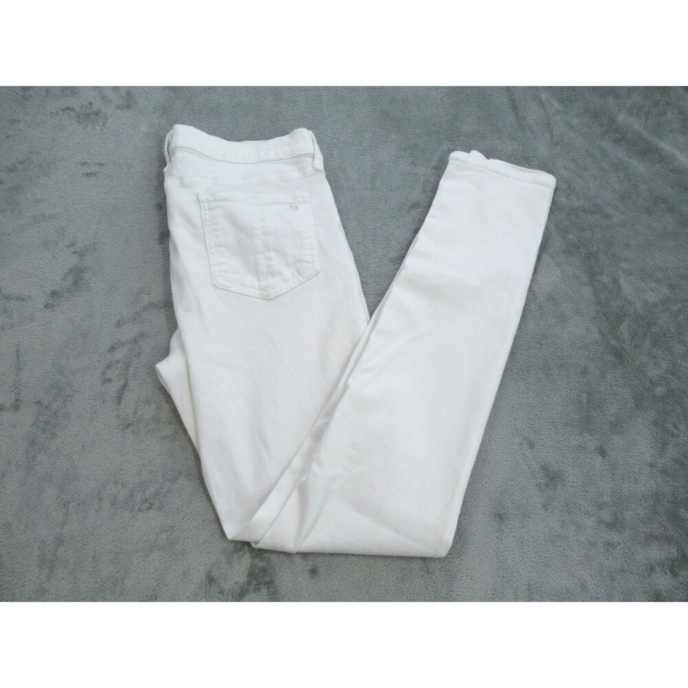 Rag & Bone Jeans Women's Size 30 White Skinny Leg 5-Pocket Stretch